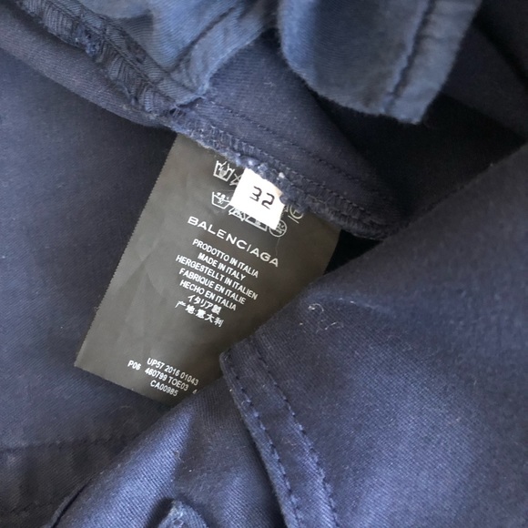 BALENCIAGA Navy Chinos, Size 32 - Picture 6 of 16